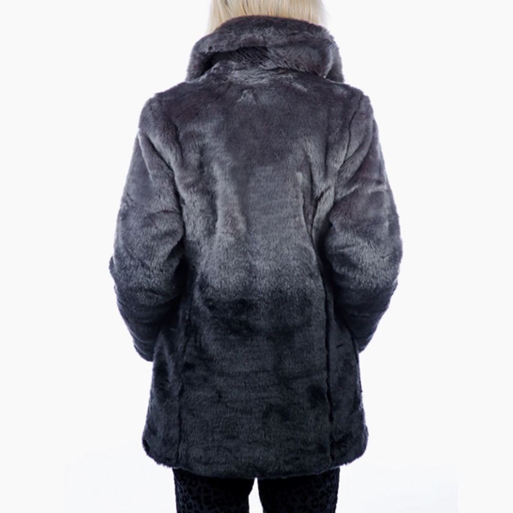 Isaac Mizrahi Faux Fur Coat - Picture 3 of 6